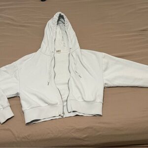 CALIA by Carrie Underwood Light Blue Hooded Crop Jacket